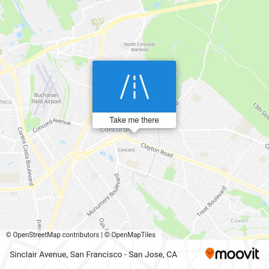 Mapa de Sinclair Avenue