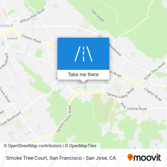 Smoke Tree Court map