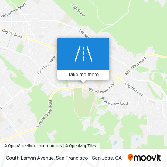 South Larwin Avenue map