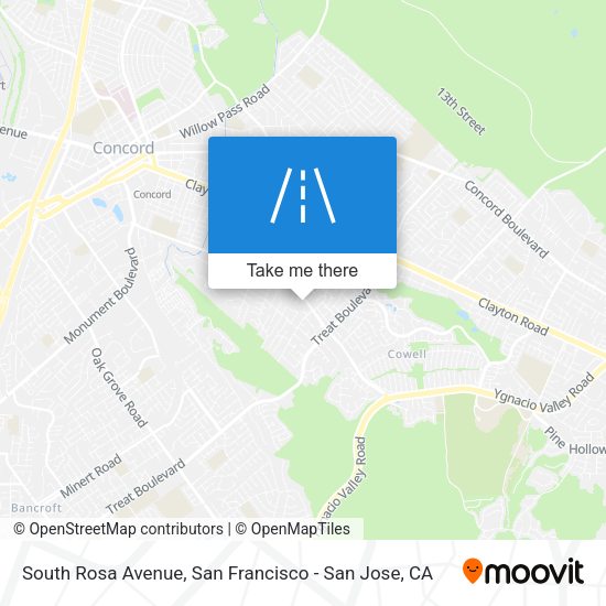 Mapa de South Rosa Avenue