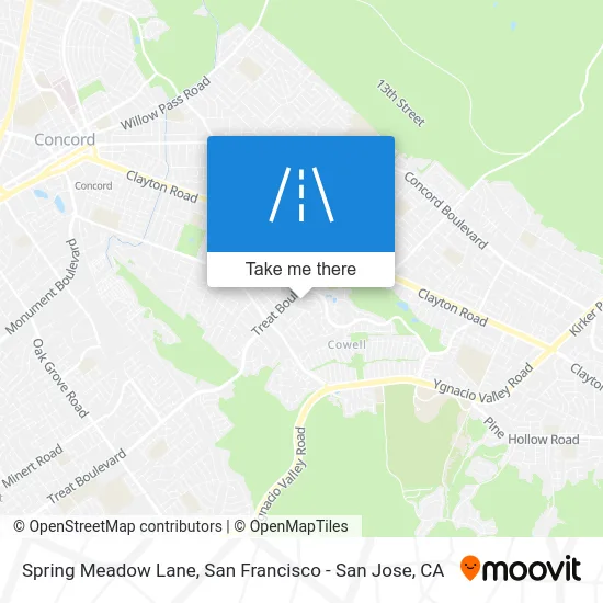 Spring Meadow Lane map