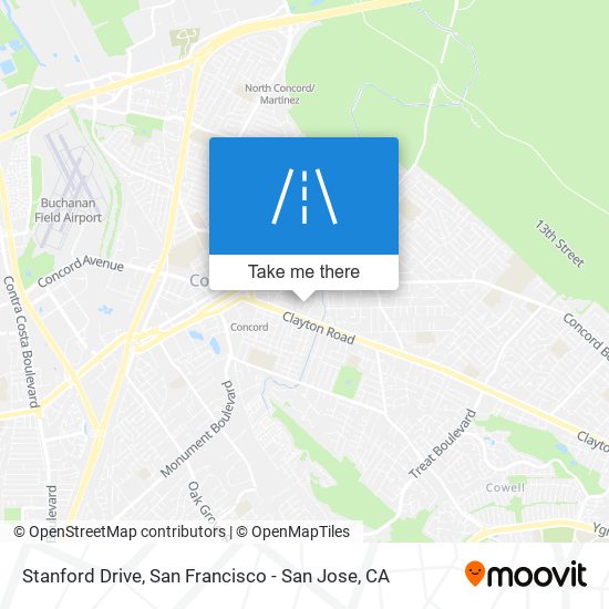 Stanford Drive map