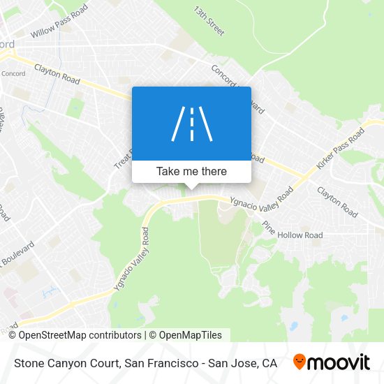 Stone Canyon Court map