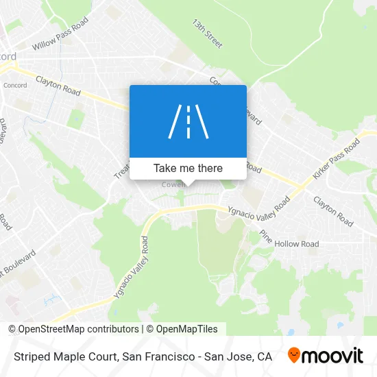 Striped Maple Court map