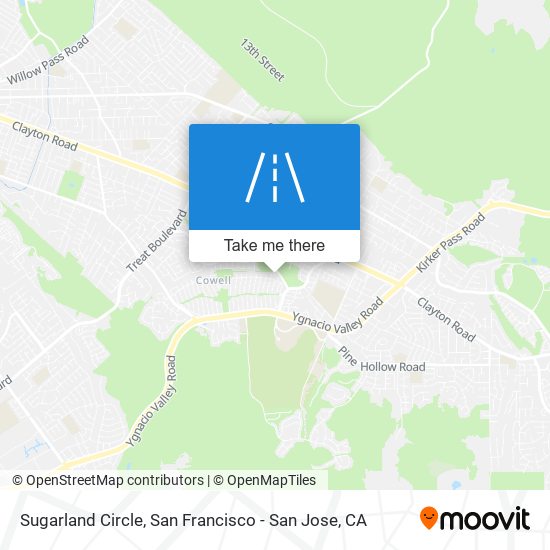 Mapa de Sugarland Circle