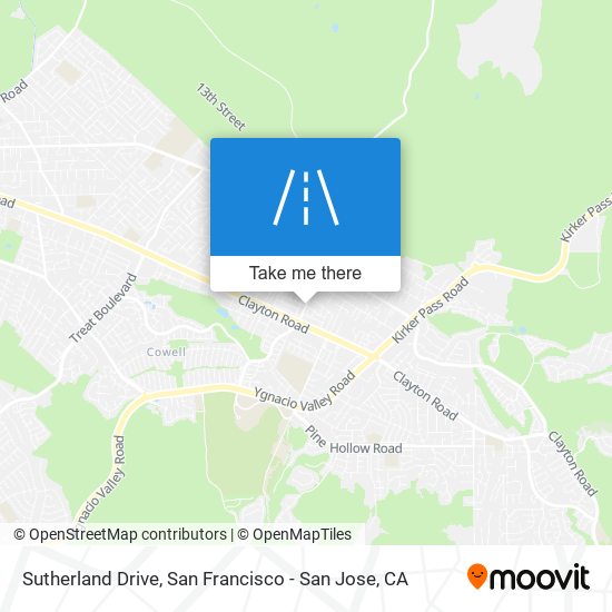 Sutherland Drive map