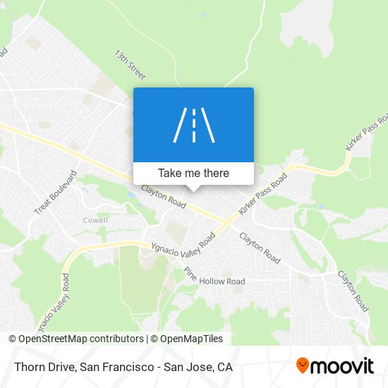 Mapa de Thorn Drive