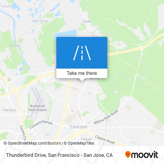 Thunderbird Drive map