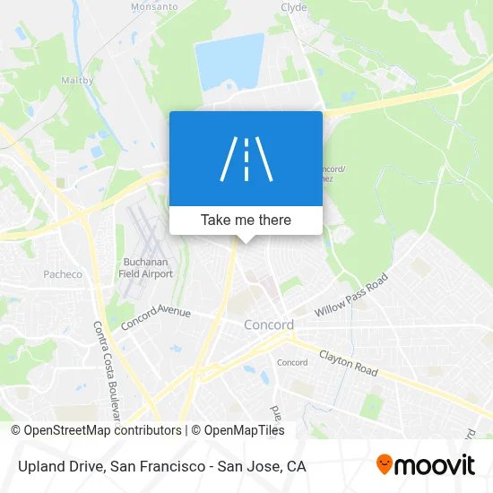 Upland Drive map