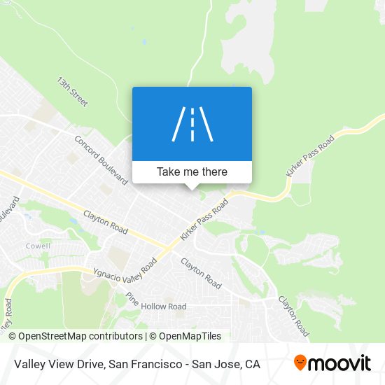 Mapa de Valley View Drive