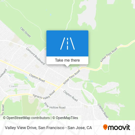 Valley View Drive map