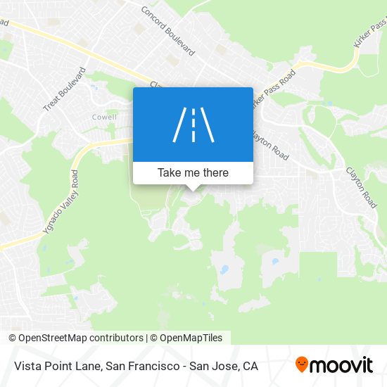 Vista Point Lane map