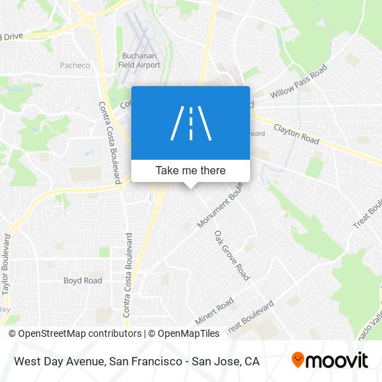 Mapa de West Day Avenue