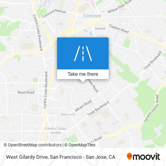 West Gilardy Drive map