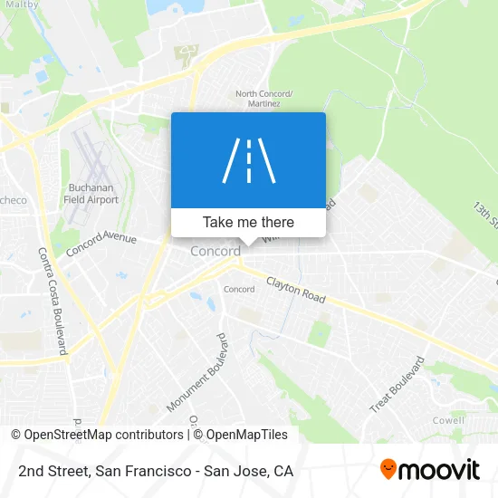 2nd Street map
