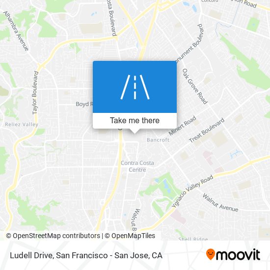 Ludell Drive map