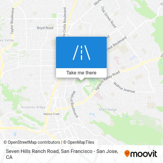 Seven Hills Ranch Road map