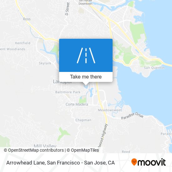 Arrowhead Lane map