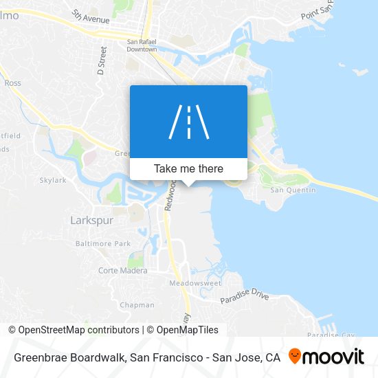 Greenbrae Boardwalk map