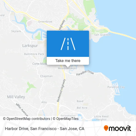 Harbor Drive map