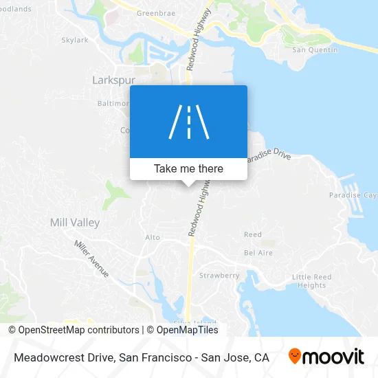 Meadowcrest Drive map
