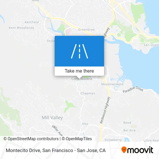 Montecito Drive map