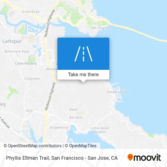 Phyllis Ellman Trail map