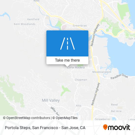 Portola Steps map