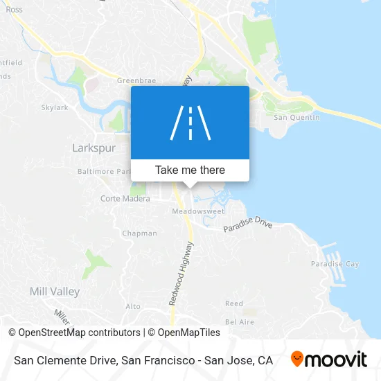 San Clemente Drive map
