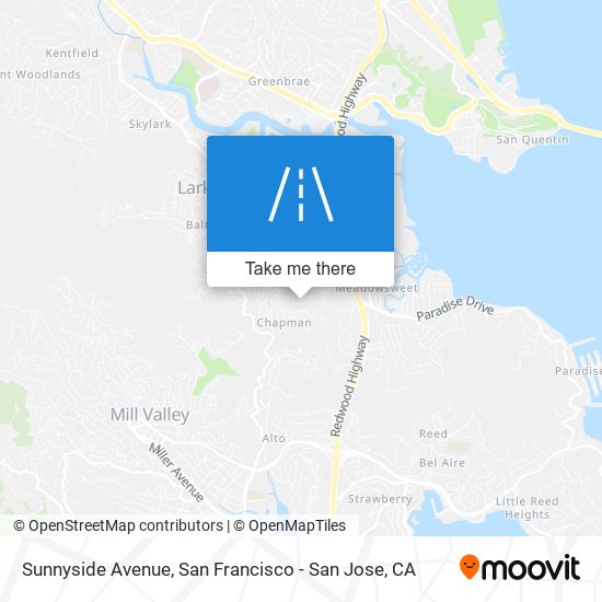 Sunnyside Avenue map