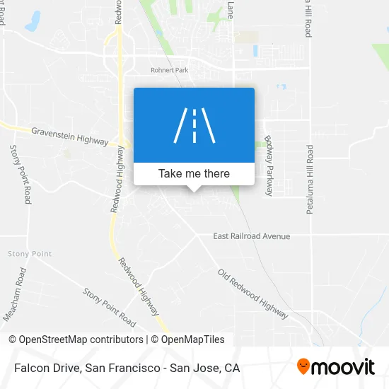 Falcon Drive map