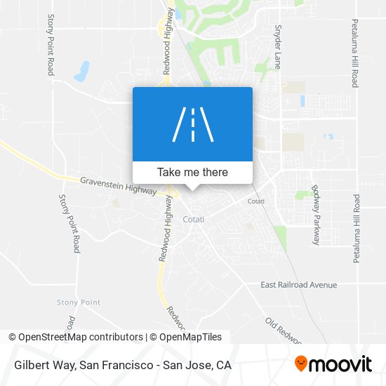 Gilbert Way map