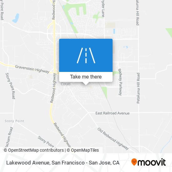 Lakewood Avenue map