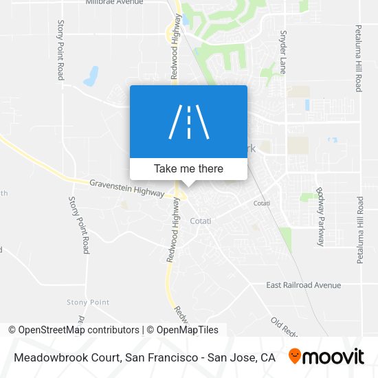 Mapa de Meadowbrook Court