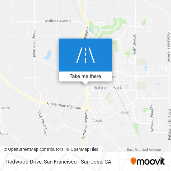 Redwood Drive map