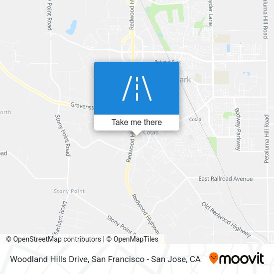 Mapa de Woodland Hills Drive