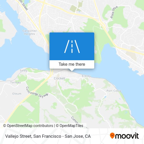 Mapa de Vallejo Street