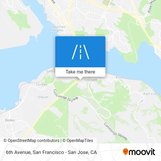 6th Avenue map
