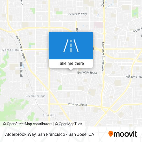 Alderbrook Way map