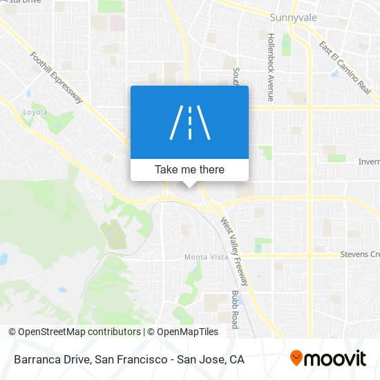 Barranca Drive map