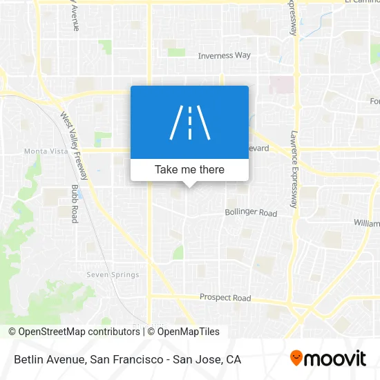 Betlin Avenue map