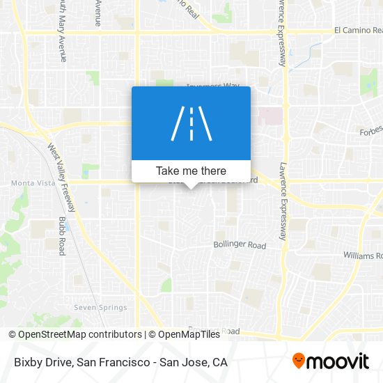 Bixby Drive map