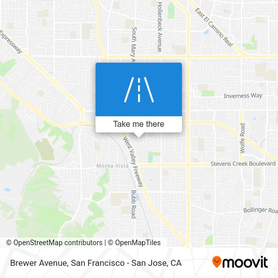 Mapa de Brewer Avenue