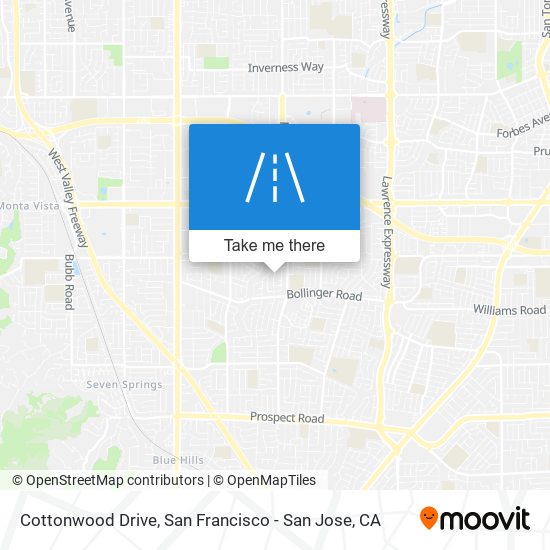 Cottonwood Drive map