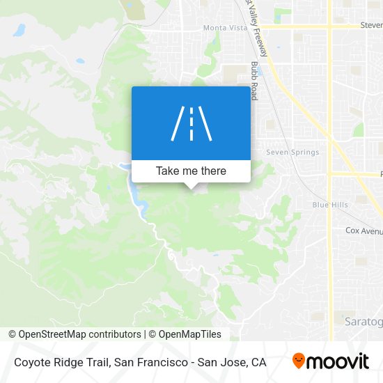 Mapa de Coyote Ridge Trail