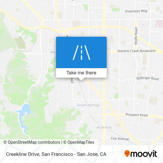 Mapa de Creekline Drive