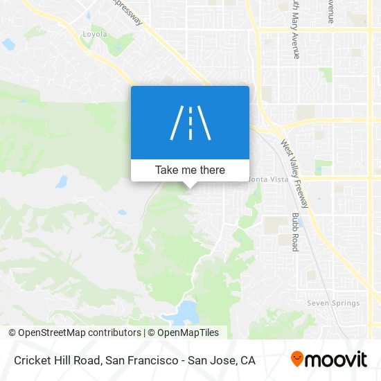 Cricket Hill Road map