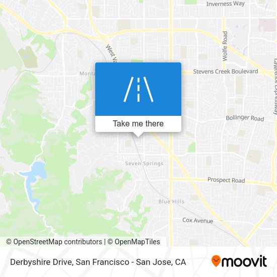 Mapa de Derbyshire Drive