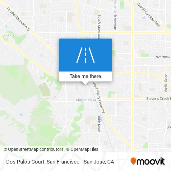 Dos Palos Court map