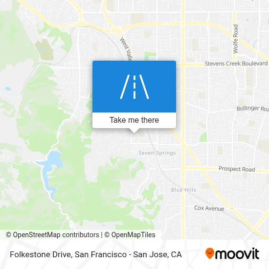 Folkestone Drive map